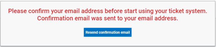 screenshot of email configmation message