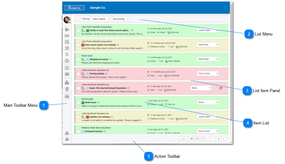 tiHelpdesk Task and Issue Dashboard