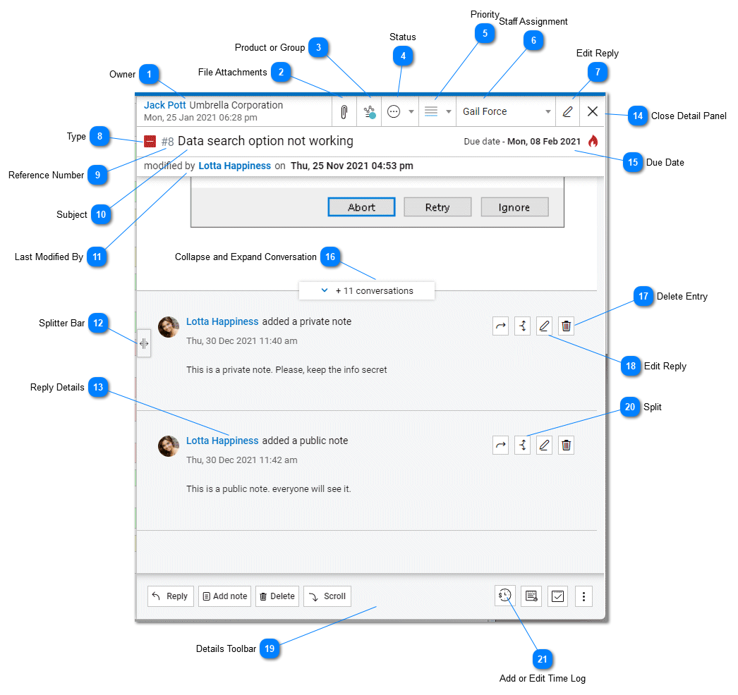 Help Desk - Task Details