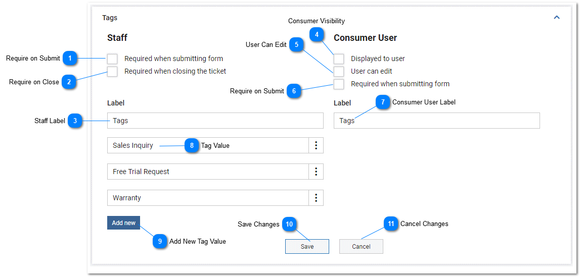 Task Tags Settings and Options